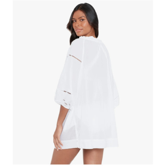 Ralph Lauren Women's Cotton Embroidered Dress Cover-Up White Medium M - Picture 2 of 4